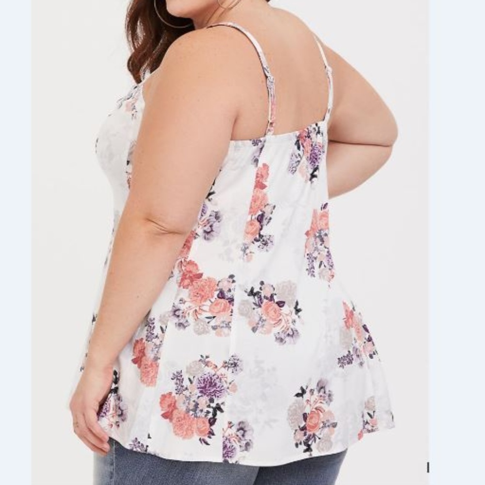 Ivory Floral Button Down Cami - image 3
